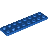 Lego destička 2x8, modrá (303423)
